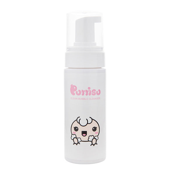 White bottle of Purrisu Clean Bubble Cleanser.