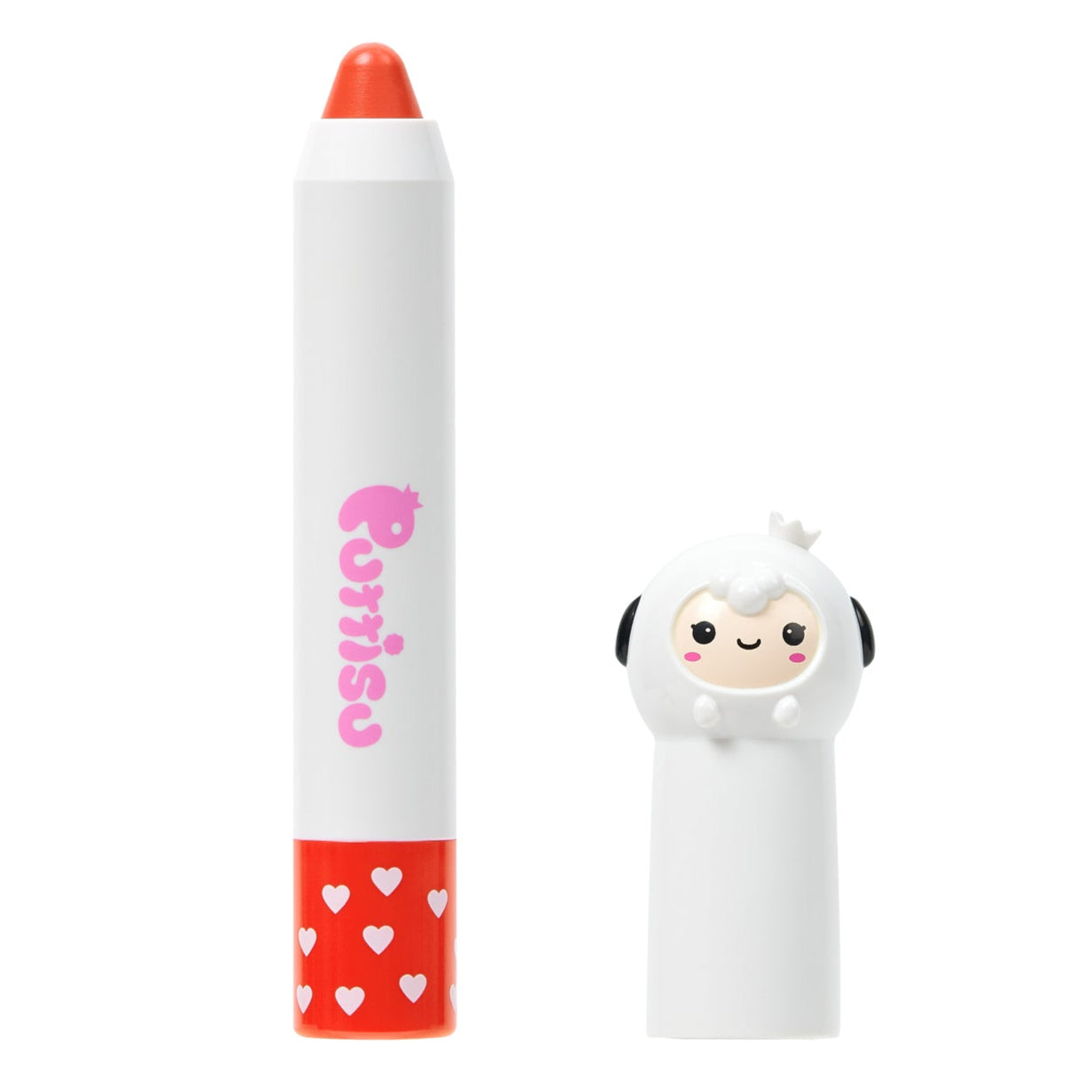 Lip crayon with a sheep-shaped cap.