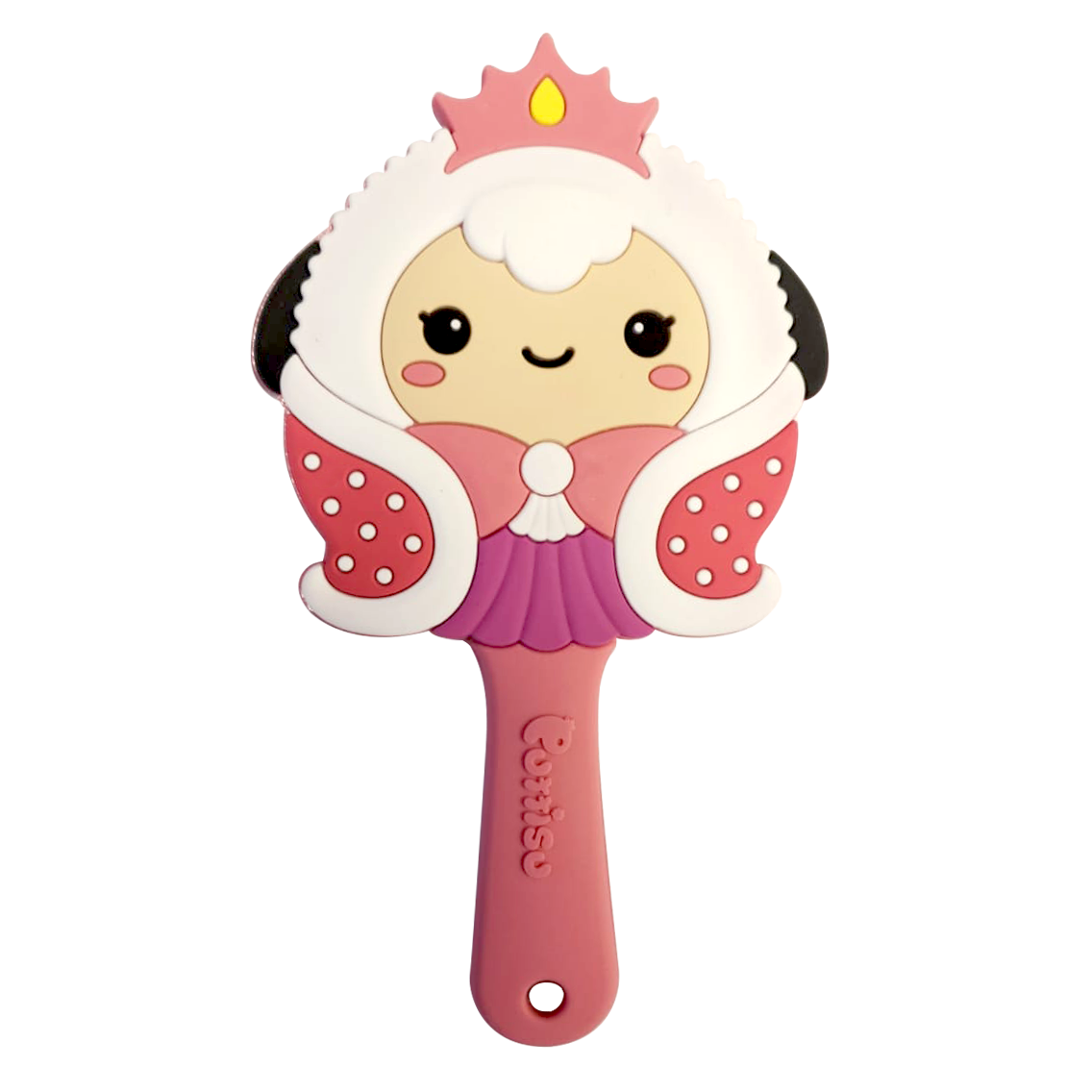 Pink cartoon sheep princess hand mirror.