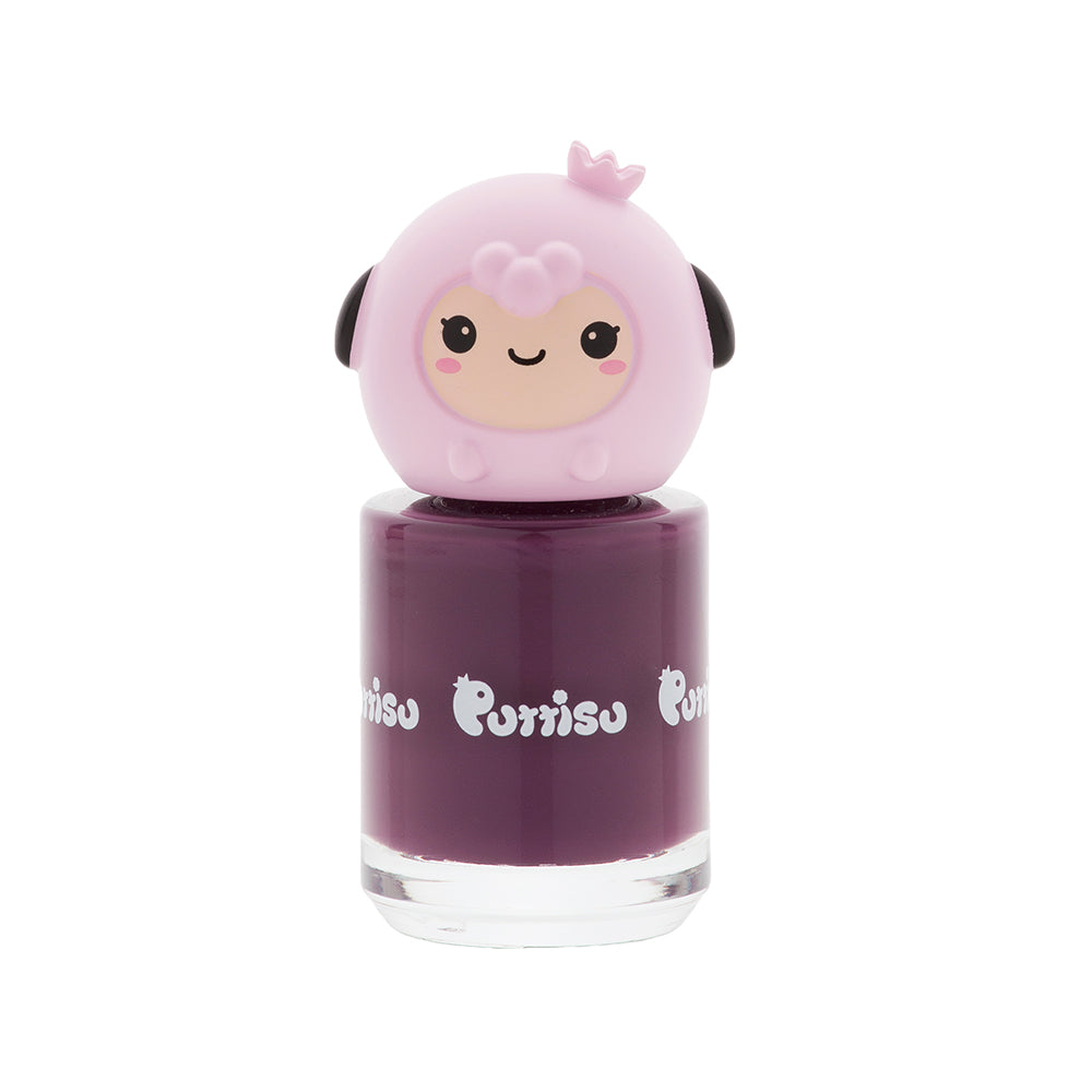 Pink nail polish with sheep-shaped cap.