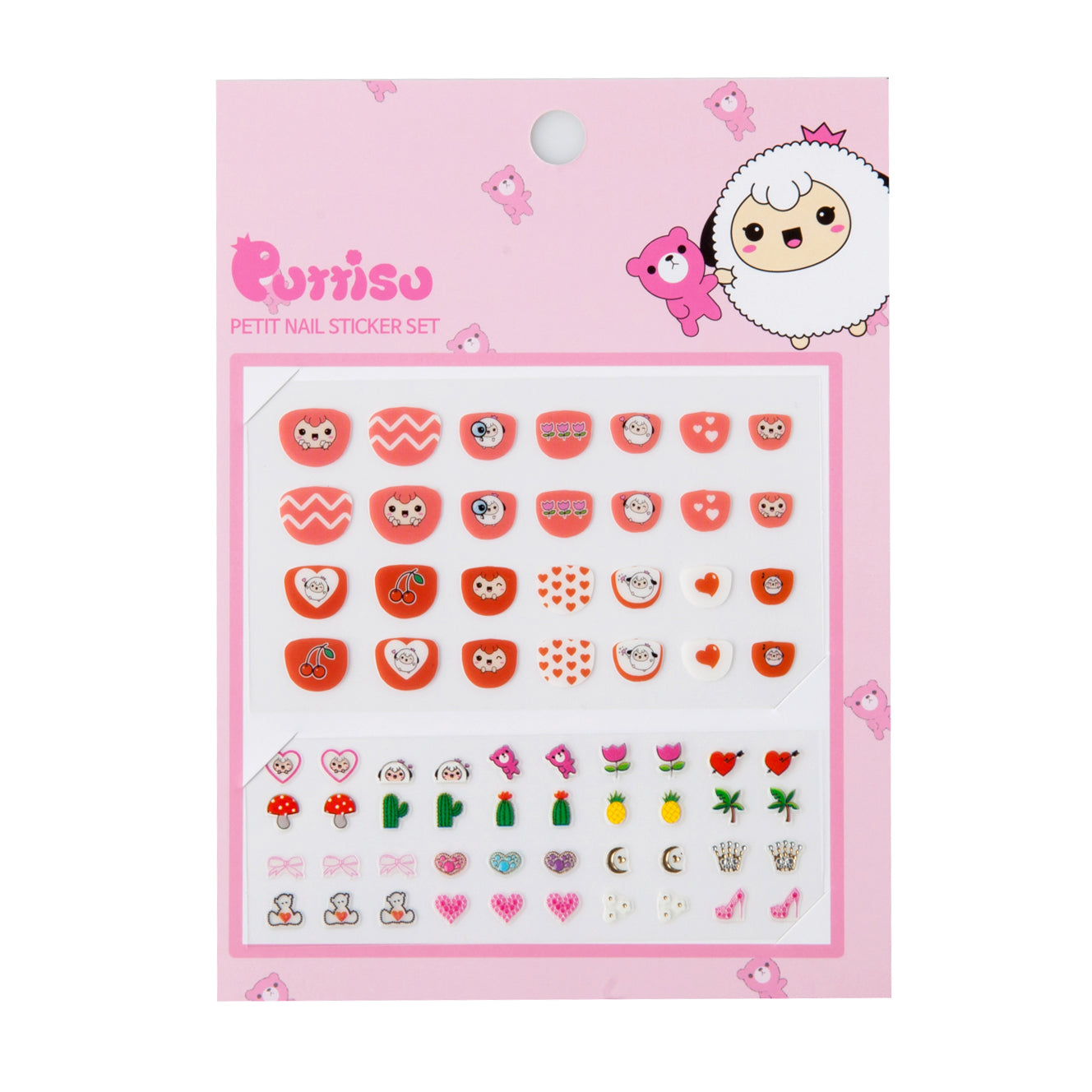 Pack of nail stickers for children.
