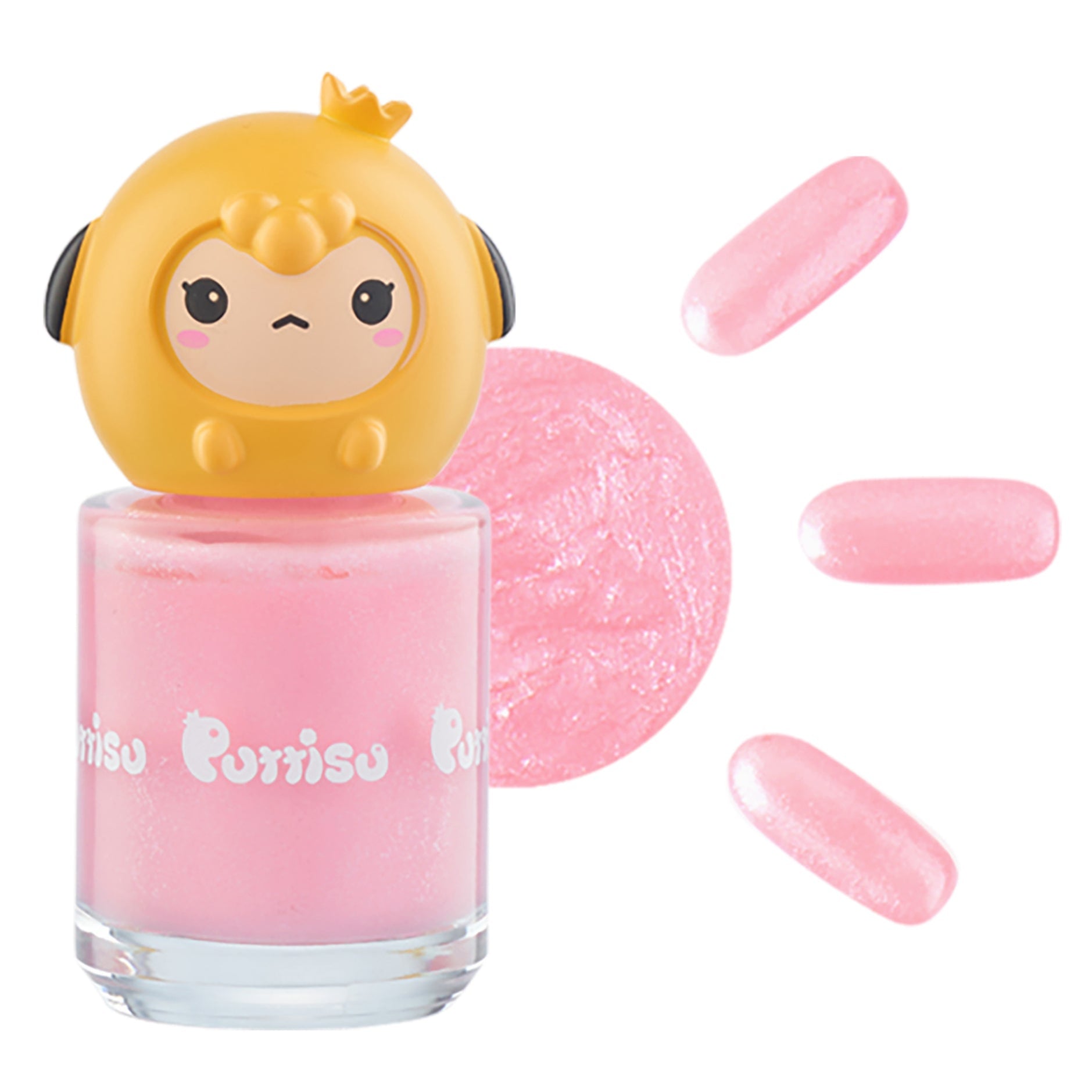 Puttisu Kids Teens Peel off Non toxic nail polish 3-Color Nail Art