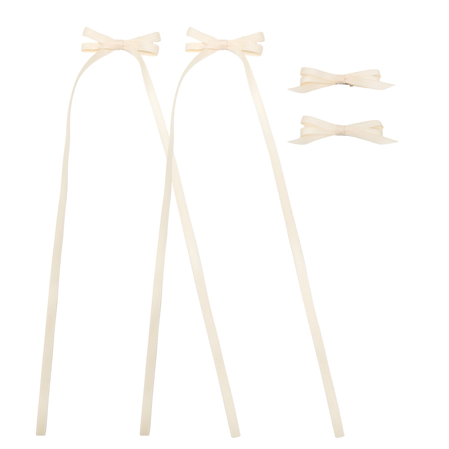 Ribbon Bow Clip Set (4pc) – puttisu-usa