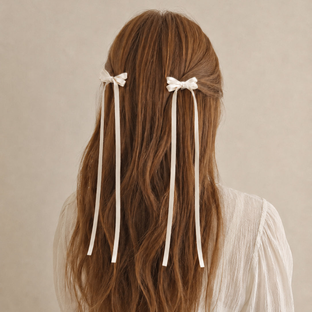 Ribbon Bow Clip Set (4pc) – puttisu-usa