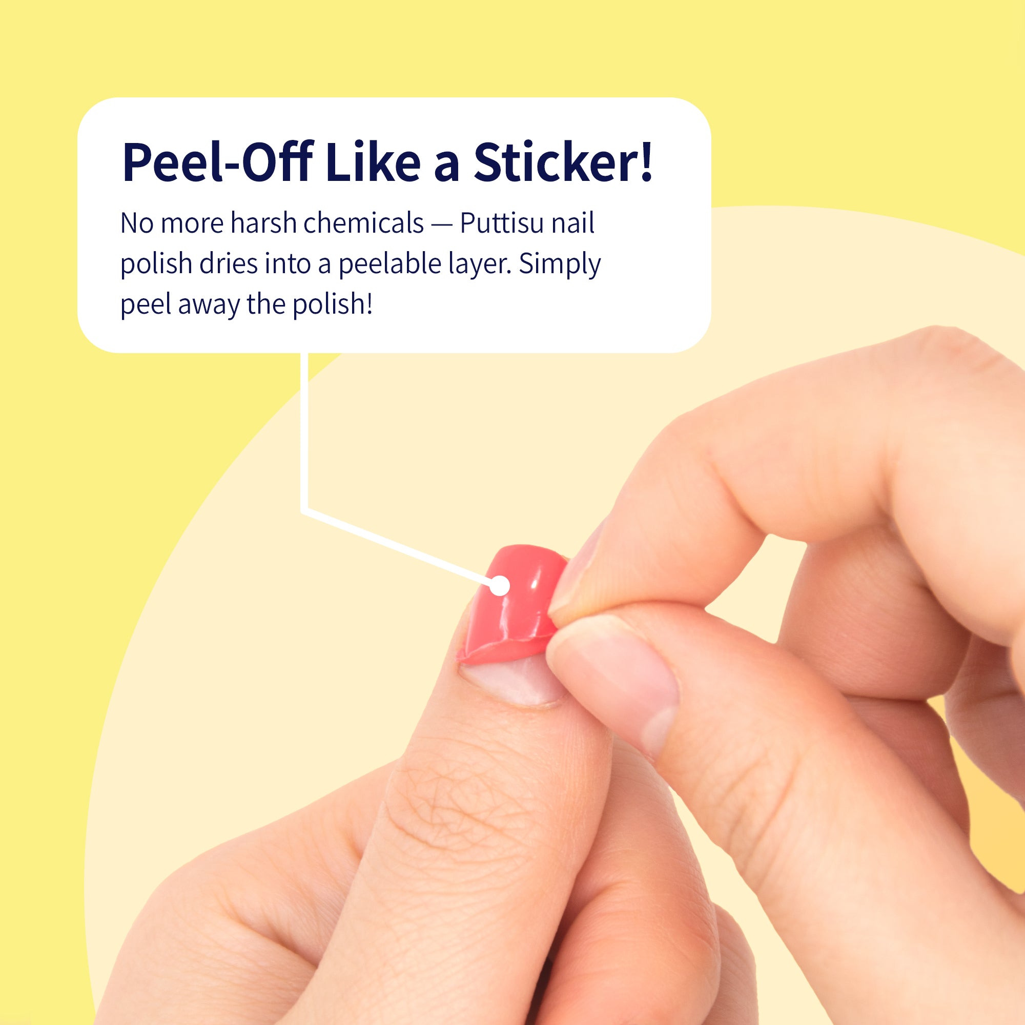 Puttisu Kids Teens Peel off Non toxic nail polish 3-Color Nail Art